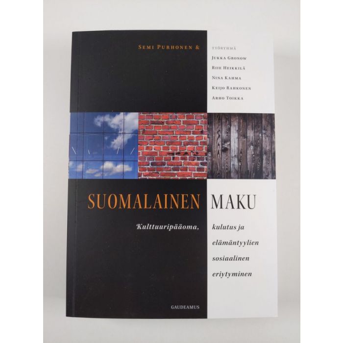 Osta : Suomalainen maku : kulttuuripääoma, kulutus ja elämäntyylien  sosiaalinen eriytyminen | | Antikvariaatti Finlandia Kirja