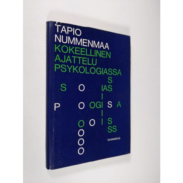 Osta Nummenmaa: Kokeellinen ajattelu psykologiassa | Tapio Nummenmaa |  Antikvariaatti Finlandia Kirja