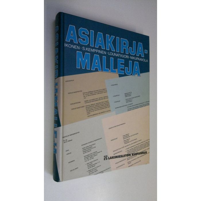 Osta : Asiakirjamalleja | | Antikvariaatti Finlandia Kirja