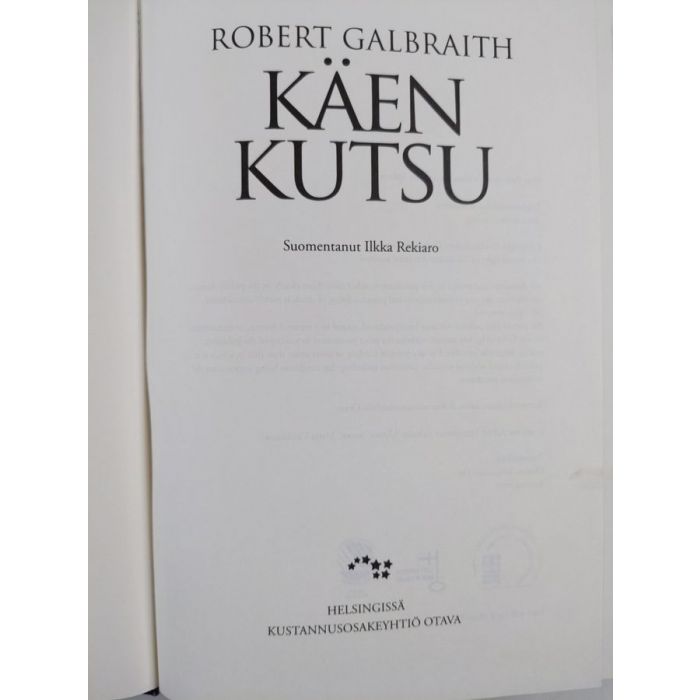 Robert Galbraith : Käen kutsu