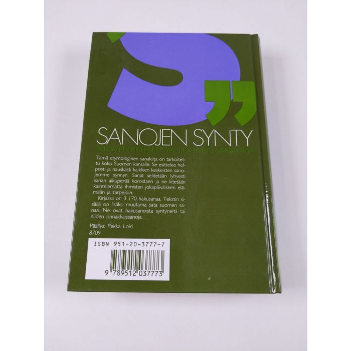 Osta Meri: Sanojen synty : suomen kielen etymologinen sanakirja | Veijo  Meri | Antikvariaatti Finlandia Kirja