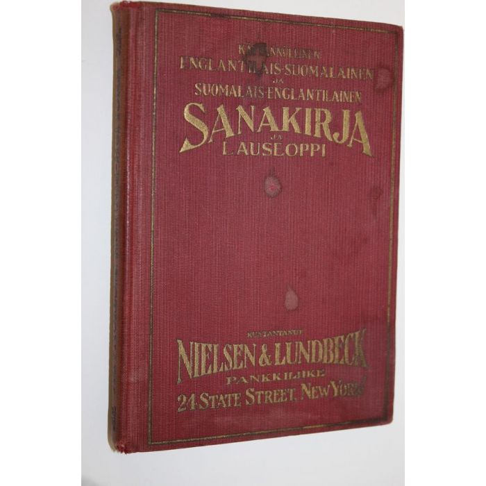 Osta : Englantilais-suomalainen ja suomalais-englantilainen sanakirja ynnä  lauseoppi = English-Finnish and Finnish-English dictionary | |  Antikvariaatti Finlandia Kirja