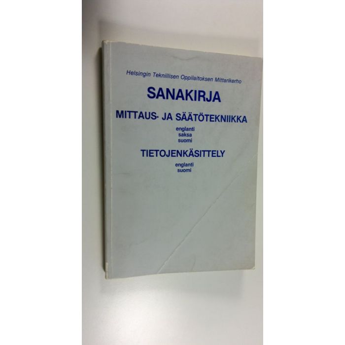 Englantilais-Saksalais-Suomalainen Mittaus- ja sääntötekniikan sanakirja