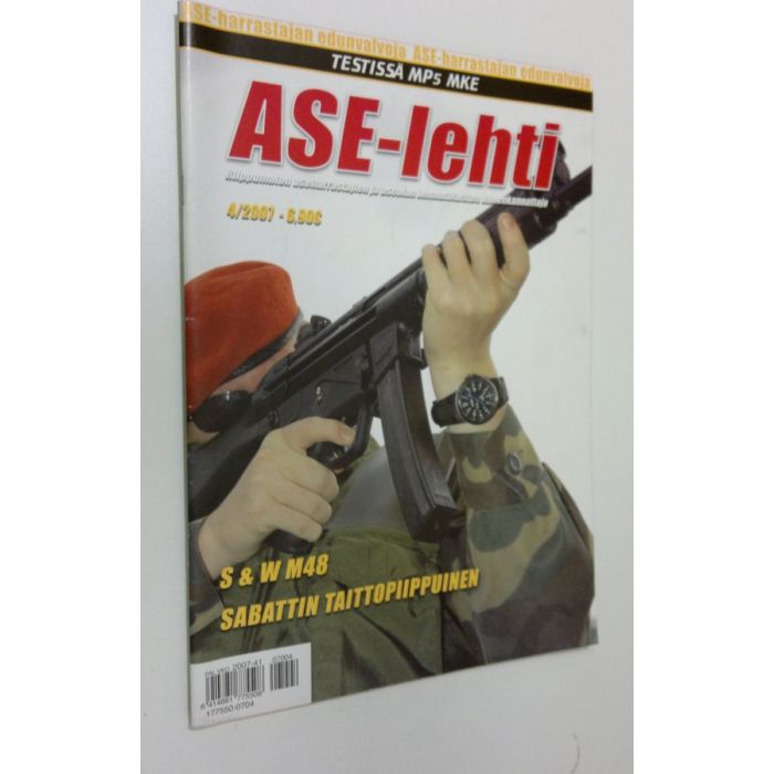 Ase-lehti n:o 4/2007 : Suomen asehistoriallinen seura ry:n jäsenlehti