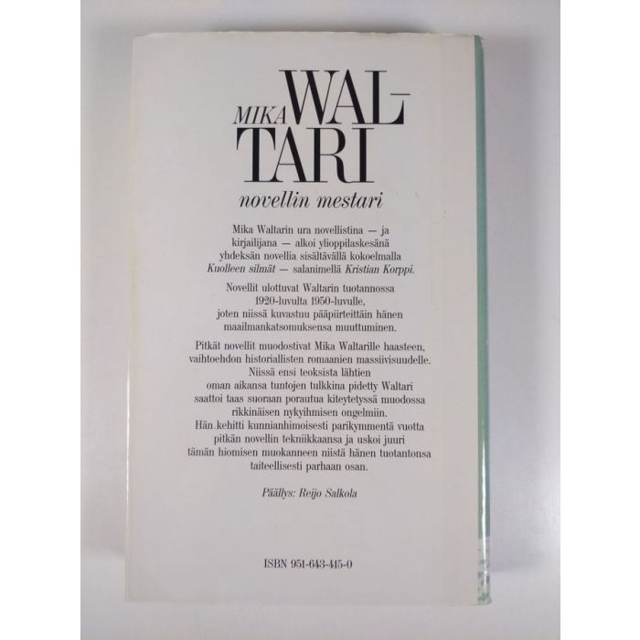 Buy Waltari: Parhaat pienoisromaanit Mika Waltari Used Book Store  Finlandia Kirja