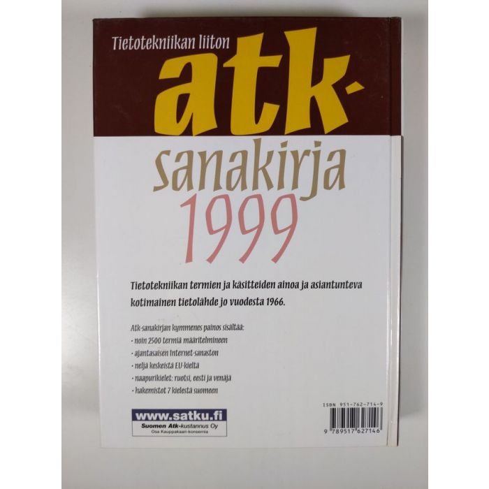 Atk-sanakirja = Finnish dictionary of information technology