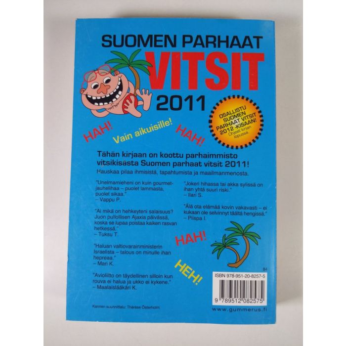 Osta : Suomen parhaat vitsit 2011 | | Antikvariaatti Finlandia Kirja