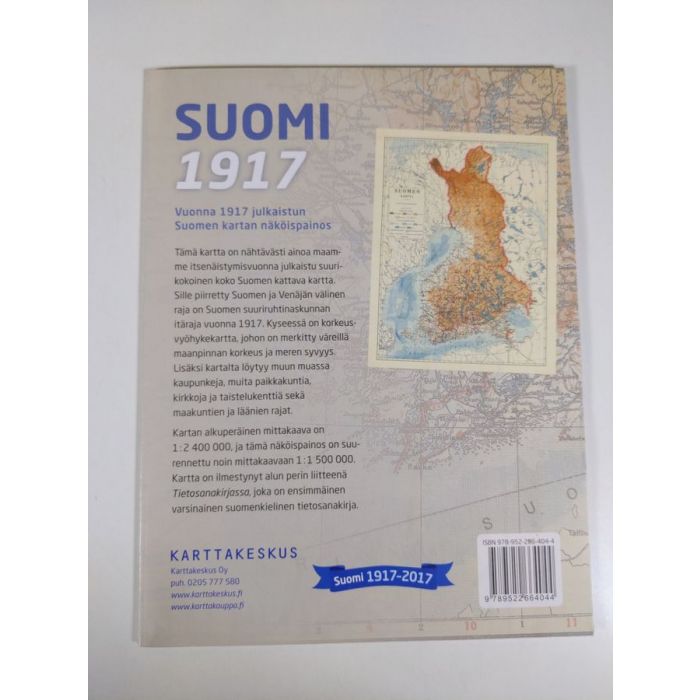 Suomi 1917 : vuonna 1917 julkaistun Suomen kartan näklöispainos
