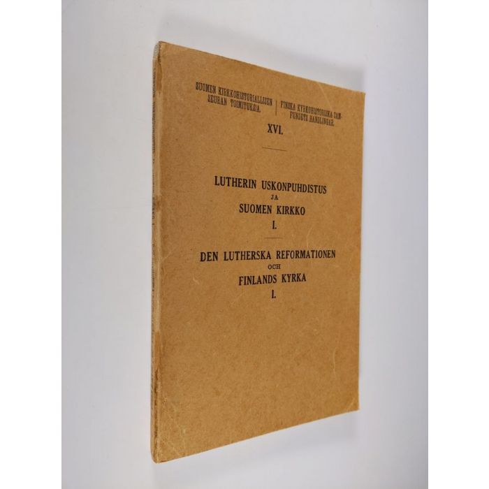 Buy : Lutherin uskonpuhdistus ja Suomen kirkko = Den lutherska  reformationen och Finlands kyrka 1 | | Used Book Store Finlandia Kirja