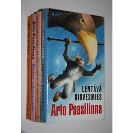 Arto Paasilinna : Paasilinna - paketti : Lentävä kirvesmies ; Kylmät  hermot, kuuma veri ; Rietas rukousmylly ; Suomalainen kärsäkirja