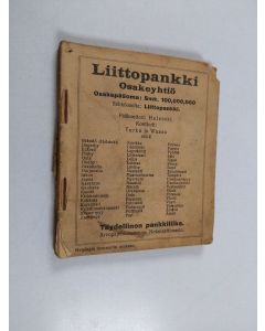 käytetty kirja Almanakka vuodelle jälkeen Vapahtajamme Kristuksen syntymän 1925 Helsingin horisontin mukaan