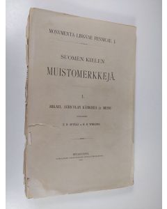 käytetty kirja Suomen kielen muistomerkkejä 1 : Mikael Agricolan käsikirja ja messu