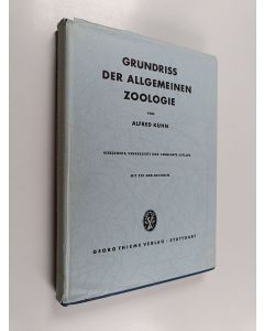 Kirjailijan Alfred Kuehn käytetty kirja Grundriss der allgemeinen Zoologie