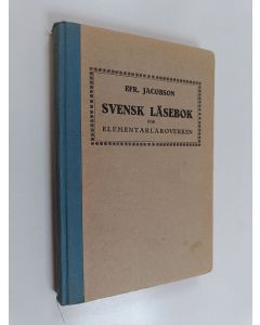 käytetty kirja Svensk läsebok för elementarläroverken