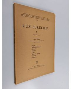 Tekijän Olavi ym. Wanne  käytetty kirja Uusi sukukirja II, toinen vihko