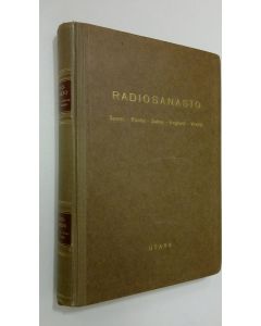 Kirjailijan Boris Heimburger käytetty kirja Radiosanasto : saksa ; englanti ; venäjä ; ruotsi ; suomi = Radio-ordbok : tysk ; engelsk ; rysk ; svensk ; finsk