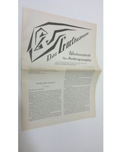 Tekijän Martin Barkhoff  käytetty teos Das Goetheanum nr. 5/1990 : Wochenschrift fur Anthroposophie