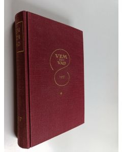 Kirjailijan Torsten G. Aminoff käytetty kirja Vem och vad 1957 : biografisk handbok