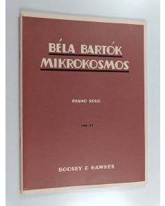käytetty teos Béla Bartók mikrokosmos piano solo Vol. VI