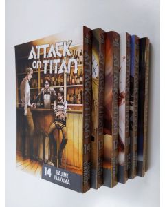 Kirjailijan Hajime Isayama käytetty kirja Attack on Titan 9-14