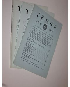 käytetty teos Terra nro 2-4/1970 (vol 82)  : Suomen maantieteellisen seuran aikakauskirja