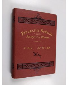 Kirjailijan Teuvo Pakkala & Leo Tolstoi ym. käytetty kirja Tuhansille kodeille tuhatjärvien maassa : 4 osa no 19-24 : Kertoelmia Kreikanmaalta ; Kaikuja Skandinaviasta ; Lapsuuteni muistoja ; Isäntä ja renki ; Eläinten ja kasvien keskinäiset suhteet