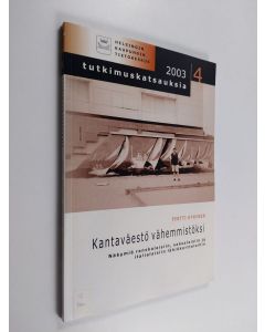 Kirjailijan Pertti Hynynen käytetty kirja Kantaväestö vähemmistöksi : näkymiä ranskalaisiin, saksalaisiin ja italialaisiin lähiökortteleihin