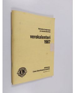 käytetty teos Heinolan kaupungin ja maalaiskunnan Verokalenteri 1987