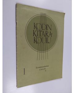 Kirjailijan Otto J.S. Ehrström käytetty teos Kodin kitarakoulu 1