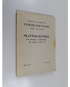 käytetty kirja Helsingin maalaiskunnan verokalenteri vuoden 1964 tuloista