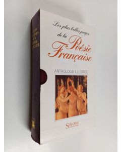 Kirjailijan Jeanne Bourin käytetty teos Les plus belles pages de la poésie française ; préface de Jeanne Bourin (Laatikossa)