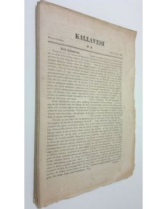 käytetty teos Kallavesi vuosikerta 1846 (huom. 8. numero puuttuu)