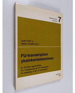 käytetty kirja FU-transkription yksinkertaistaminen Az FU-átirás egyszerüsitése = Zur Vereinfachung der FU-Transkription = On simplifying of the FU transcription
