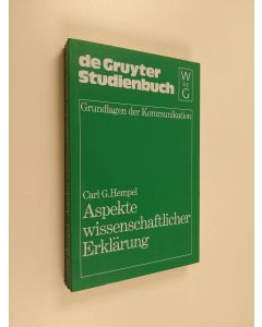 Kirjailijan Carl Gustav Hempel käytetty kirja Aspekte wissenschaftlicher Erklärung