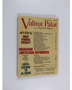 käytetty kirja Valitut palat tammikuu 1985