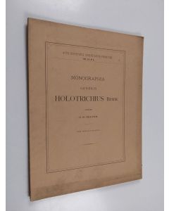 Kirjailijan O. M. Reuter käytetty kirja Monographia generis Holotrichius Burm (lukematon)