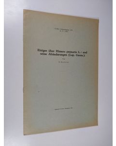 Kirjailijan H. Rudolph käytetty teos Einiges über Himera pennaria L. und seine Abänderungen (Lep. Geom.).