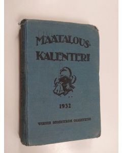 käytetty kirja Maatalouskalenteri 1932