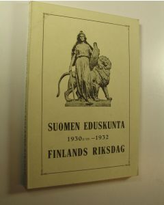 käytetty kirja Suomen eduskunta 1930 - 1932