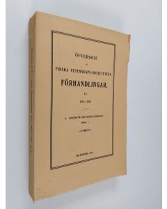 käytetty kirja Öfversigt af finska vetenskaps-societens förhandlingar LV. 1912-1913 A. Matematik och naturvetenskaper (lukematon)