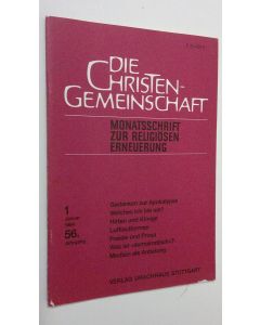 käytetty teos Die Christen-Gemeinschaft 1/1984 : Monatsschrift zur religiosen erneuerung