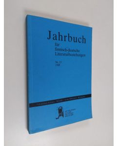 käytetty kirja Jahrbuch fur finnisch-deutsche Literaturbeziehungen nr. 21 1989