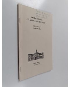Kirjailijan Sture Allén käytetty teos Stadgar för Svenska akademien