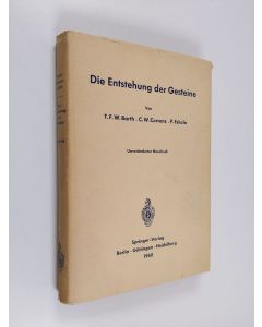 Kirjailijan W. Barth käytetty kirja Die Entstehung der Gesteine