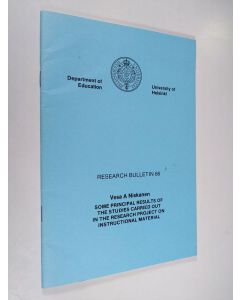 Kirjailijan Vesa A. Niskanen käytetty teos Some principal results of the studies carried out in the research project on instructional material