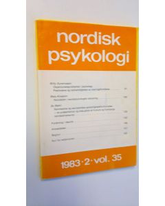 Kirjailijan Guneriussen & Alvesson ym. käytetty kirja Nordisk psykologi nro 2/1983 vol. 35