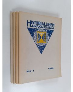 käytetty kirja Historiallinen aikakauskirja vuosikerta 1949 (1-4)