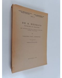 käytetty kirja De S. Henrico :; episcopo et martyre : die mittelalterliche Literatur über den Apostel Finnlands, 2 - Legenda nova. Sermones