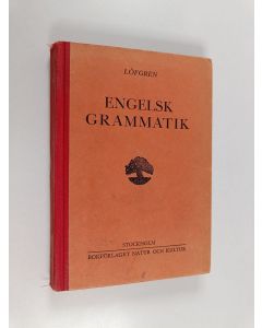 Kirjailijan Rudolf Löfgren käytetty kirja Engelsk grammatik för skolor och självstudium