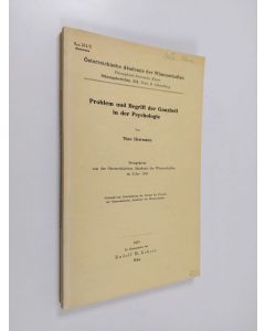 Kirjailijan Theo Herrmann käytetty kirja Problem und Begriff der Ganzheit in der Psychologie